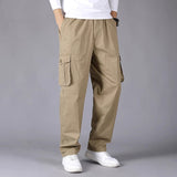 Orangehood   Brand Men Harem Cargo Pants Big Tall Men Casual Many Pockets Loose Work Pants Male Straight Trousers Plus Size 4XL 5XL 6XL