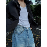 Orangehood outfit inspo Spring and Summer New Korean Style Loose Jeans Men's Light Blue Slimming Trousers Straight Casual Wide-Leg Pants Draping Pants