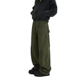 Orangehood Techwear Wide Cargo Pants Men Hip Hop Wide Leg Trousers Male Streetwear Loose Casual Oversize Korean Mens Clothing