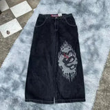 Orangehood Y2K Baggy Jeans men vintage Embroidered high quality jeans Hip Hop Goth streetwear Harajuku men women Casual wide leg jeans