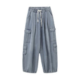 Orangehood Baggy Cargo Jeans Men Oversize Wide Leg Denim Trousers Male Cargo Pants Japanese Casual Loose Streetwear Hip Hop