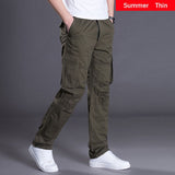 Orangehood   High Quality Casual Pants Men Cotton Military Tactical Joggers Camouflage Cargo Pants Multi-Pocket Fashions Black Army Trousers